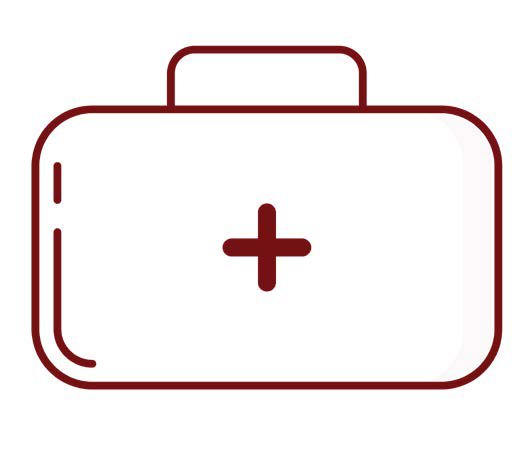 Drawing of a medical briefcase