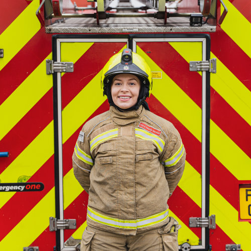 Firefighter Megan Fox