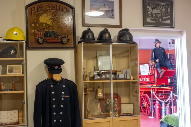 Interior of Mansfield Fire Museum