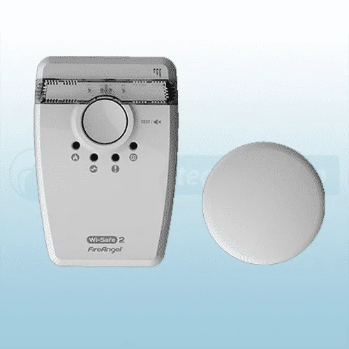 A smoke alarm and vibrating pad