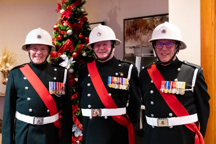 Three members of the ceremonial Squad in their undress uniform.