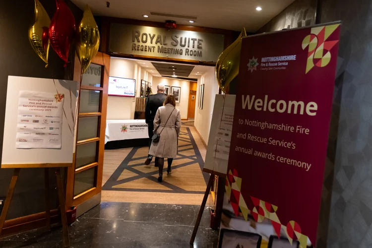 The entrance to our awards ceremony at the crowne plaza