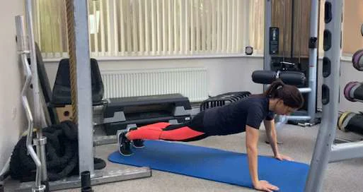 Press up in the up position