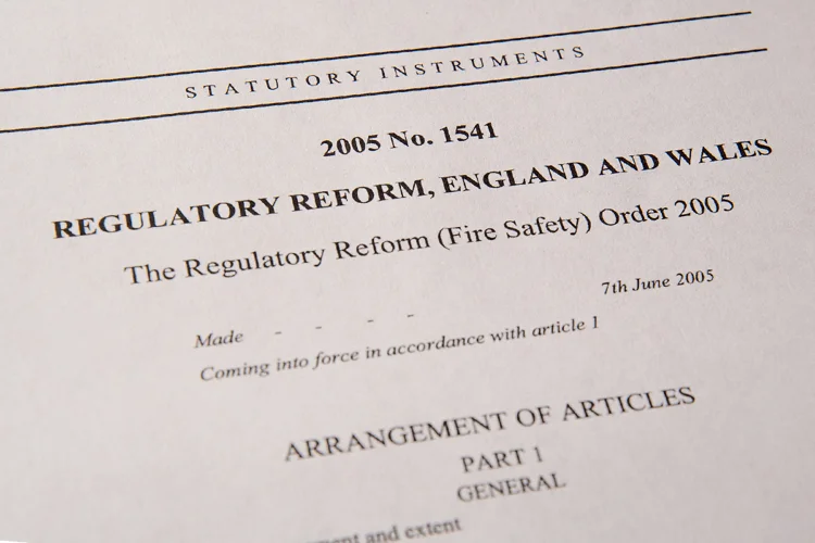 The Regulatory Reform (Fire Safety) Order 2005