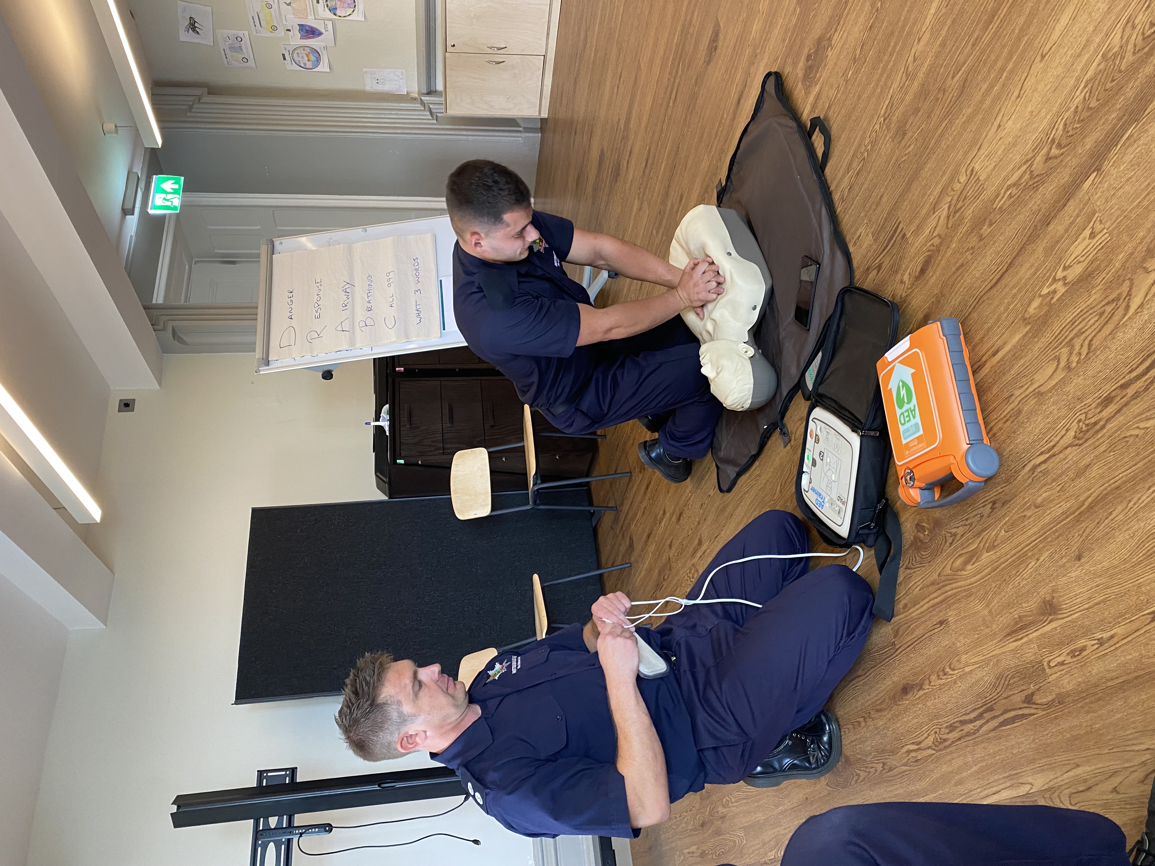 defib castle visit 2