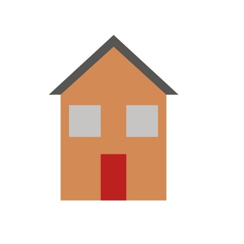 Graphic of a detached house