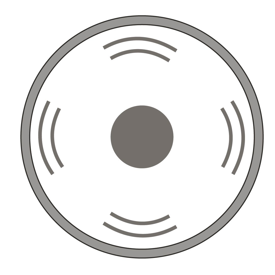Graphic of a smoke alarm