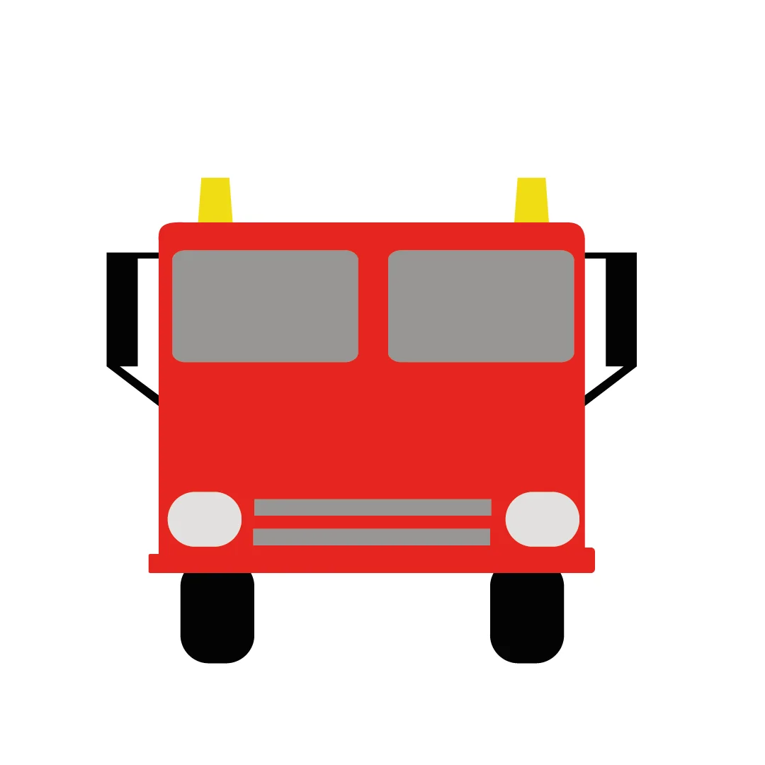 Graphic of a red fire engine