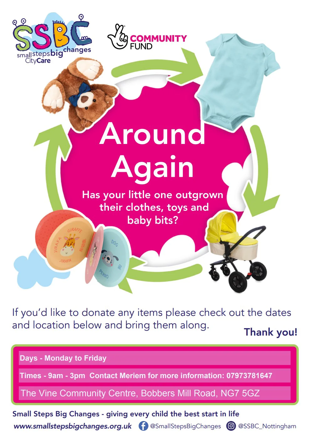 around again baby bank