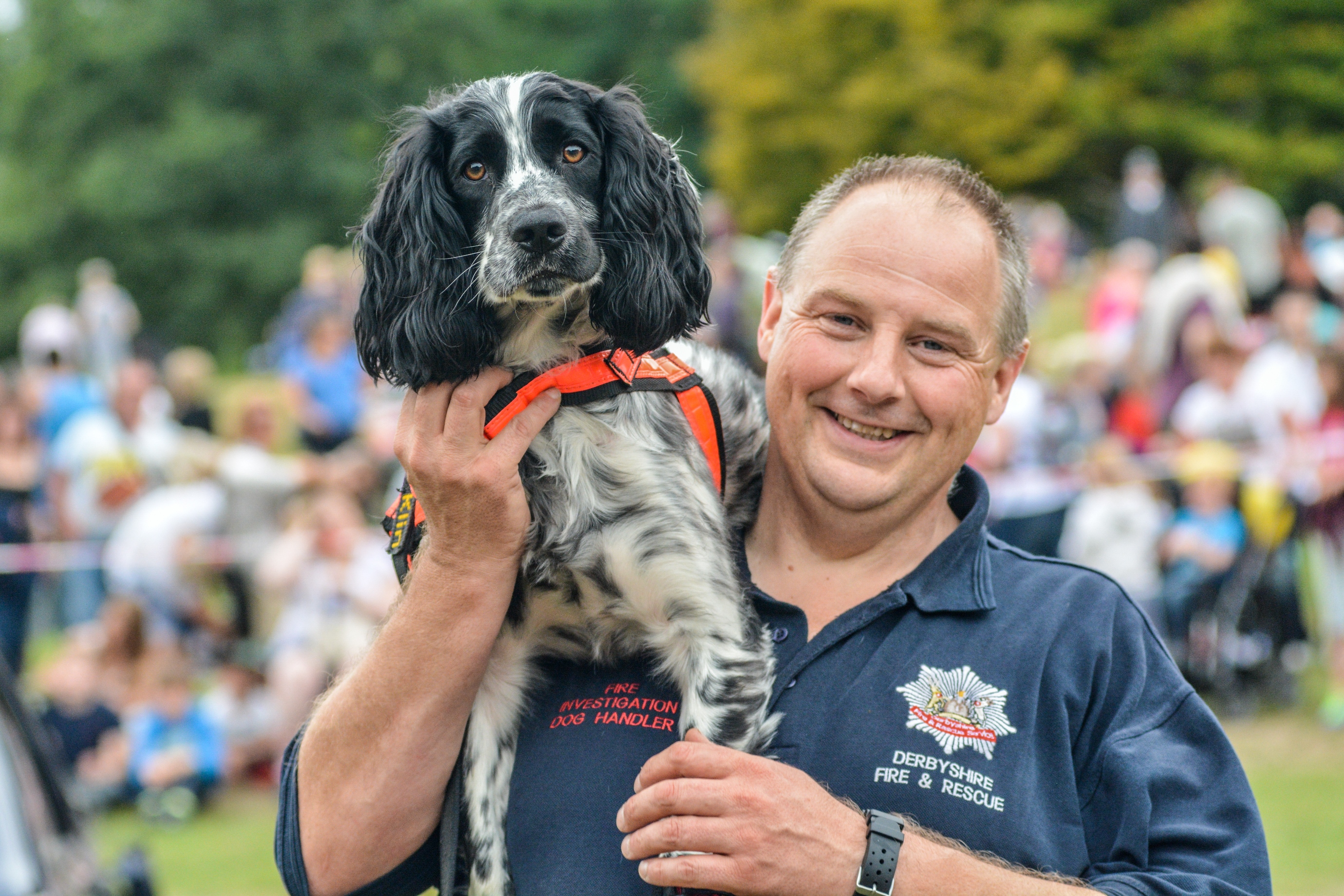 Dave Coss with Fire Dog Dexter