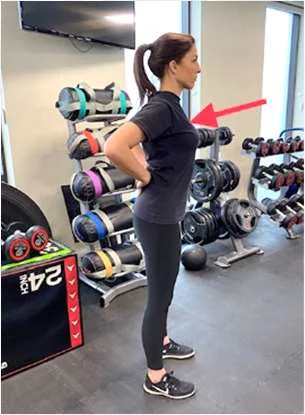 An example of a chest stretch