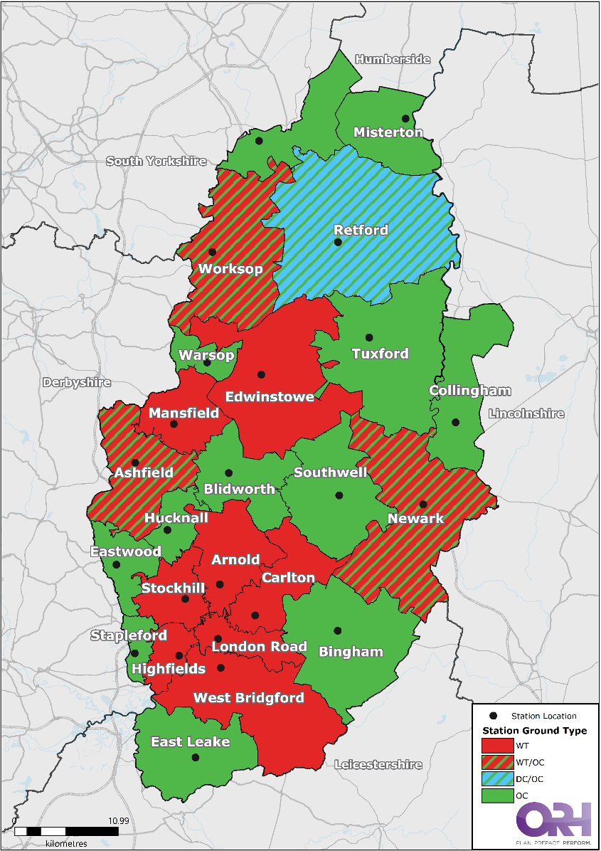 Demand 5 year Sample January - Stationdistricts 